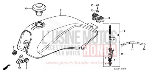 RESERVOIR A CARBURANT CG125W de 1998